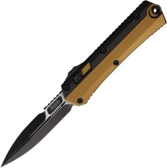 Microtech Automatic Glykon OTF Pocket Knife Bayonet Tan - MCT1841TA
